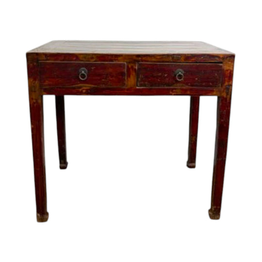 Asian Two Drawer Desk or Hall Table