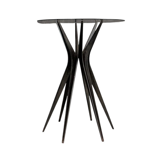 Vintage Sculptural Artist Made Welded Steel Table
