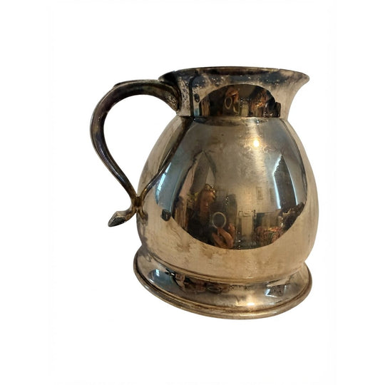 Vintage Silver Plated Iced Water Jug USA Serving Pitcher Marked Plate