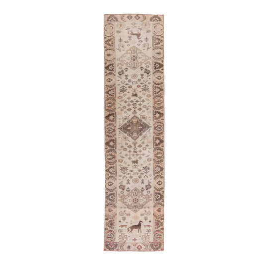 Nomadic Qashgai Pictorial Runner | Handwoven Wool