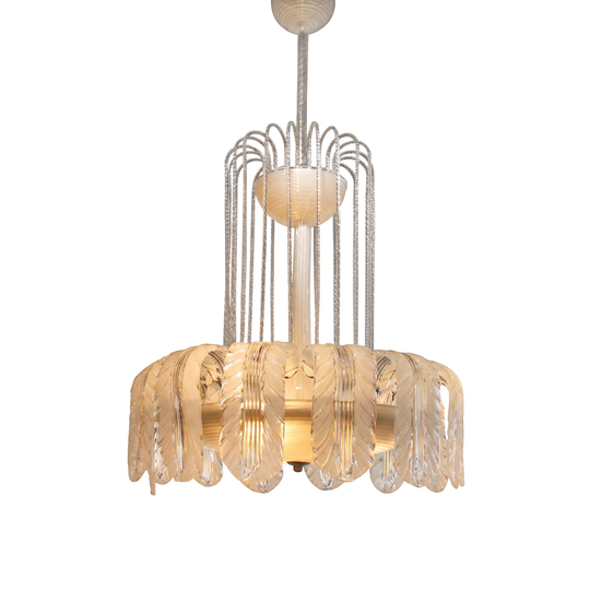 Barovier & Toso Hanging Glass Chandelier