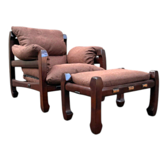 The Samurai Armchair by Luciano Frigario 1970s Italy