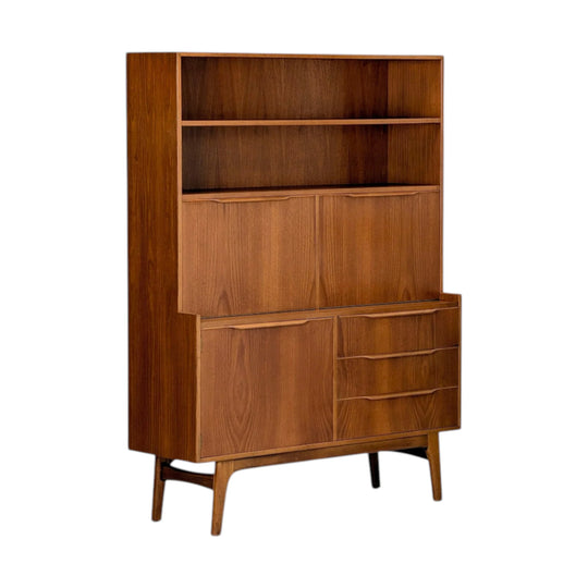 1960s Noblett Furniture Teak Bookcase and Display Cabinet