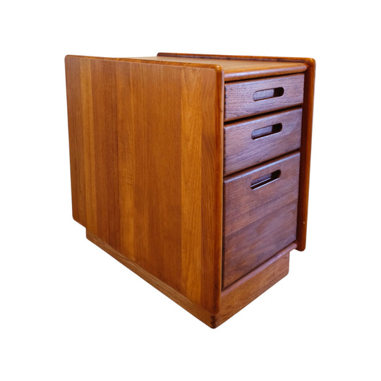 Restored MCM Danish 3 Drawer Cabinet