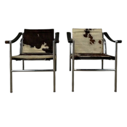 LC1 Basculant Chair by Le Corbusier, Pierre Jeanneret & Charlotte Perriand for Cassina 1970s