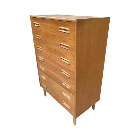 Danish Oak Tallboy Chest of Drawers