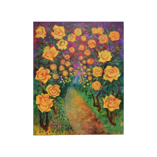 Yellow Rose Pergola - Victor Rubin (1950 - )