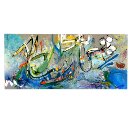 Zoe Ellenberg Original Painting Large Abstract by Signed 2007 260cm