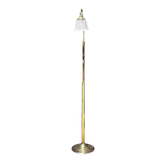 Mid century brass standing lamp