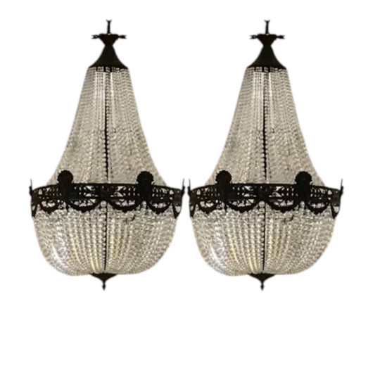 2 Empire Chandeliers Circa late 1900
