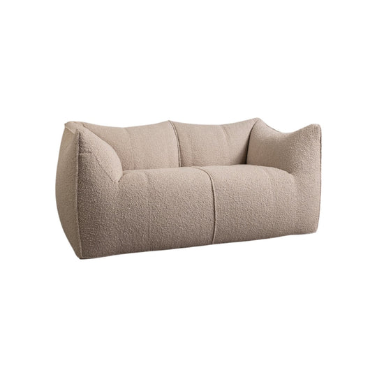 2 Seater Le Bambole Sofa for B&B Italia in Nougat Boucle