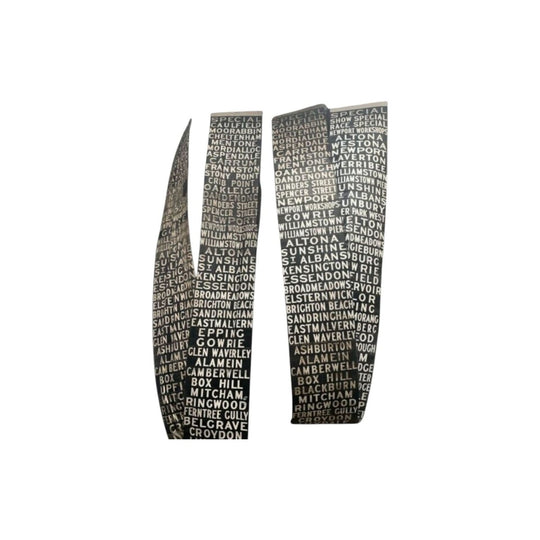 2 x Industrial Melbourne Train Destination Rolls - Priced Each