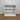 White Low Shelves with Distressed Edges