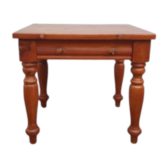 Vintage Lamp Table with Turned Legs