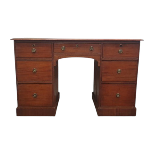 Late 1800s Antique Desk with Leather Top