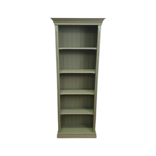 Narrow & Tall Shelves in Olive Green