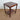 Restored Antique Oak Square Side Table with second tier