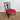 Vintage Red Velvet Upholstered Occasional Chair