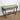 French Style Hall Table in Olive Green with Clear & Dark Wax
