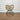 Round Gold Side Table with Hourglass Shape