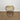 Round Gold Side Table with Hourglass Shape