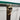 Vintage Demi Lune Console with Brass Lion Features