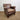 Vintage Style Leather & Tweed Armchair