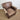 Vintage Style Leather & Tweed Armchair