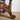 Timber Side Table with Green Trim