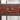 Antique Chinese Elm Shelf Stand with Bronze Handles