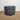 Round Charcoal Grey Fabric Ottoman