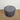 Round Charcoal Grey Fabric Ottoman