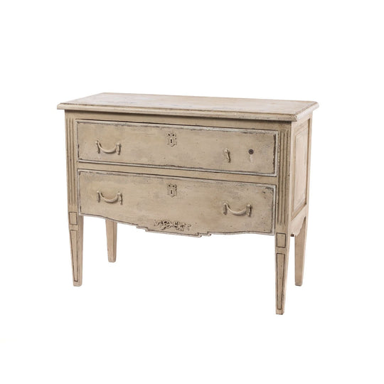 20th Century Antique French commode with painted patina from Provence.