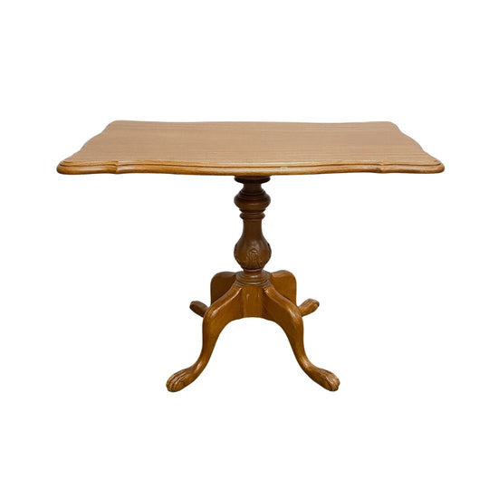 20th Century Carved Wooden Side Table With Ball and Claw Feet*