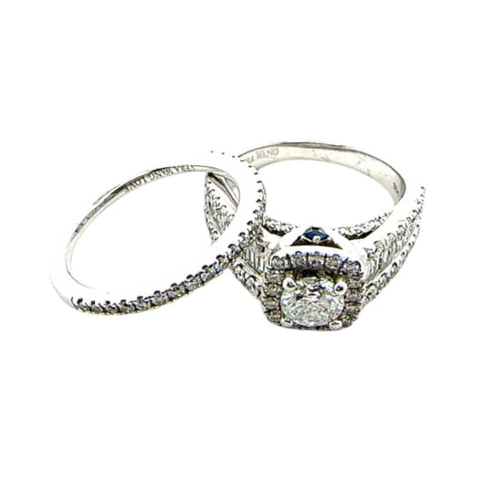 2.18ct Vera Wang white gold and diamond wedding ring set