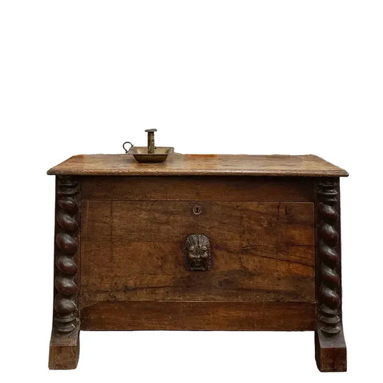 French Oak Early 19th Century Trunk