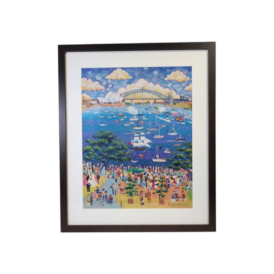 Narelle Wildman Sydney Harbour Framed Art Print - Signed