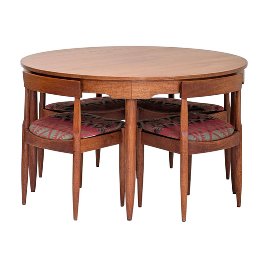 Ernst Hansen Extension Dining Table and Chairs in Teak, c1960s