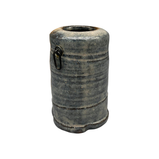 Vintage Japanese Pottery Wall Hanging Vase