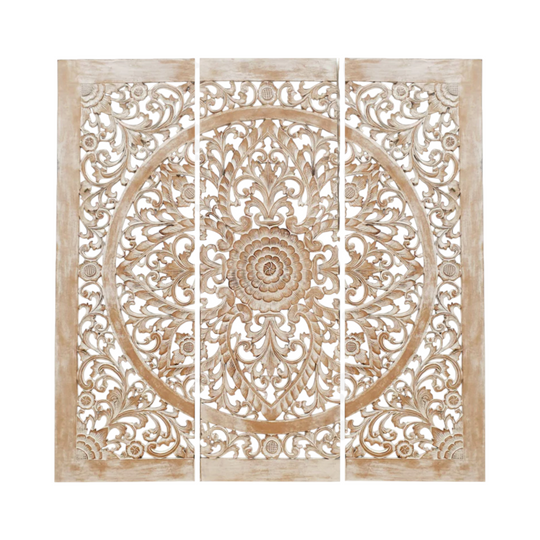 Hand Carved 3 Piece Panel SANDWASH 180 X 180