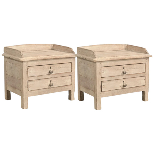 TWO DRAWER LOW BED SIDE-TABLE / 766