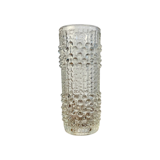 Sklo Union Candlewax Vase | František Pečený Czech Pressed Glass (18.5cm)
