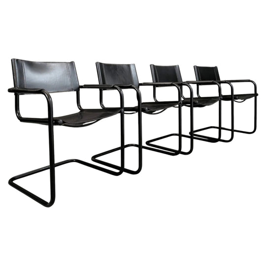 4 Italian Armchairs Attributed to Matteo Grassi Circa 1980