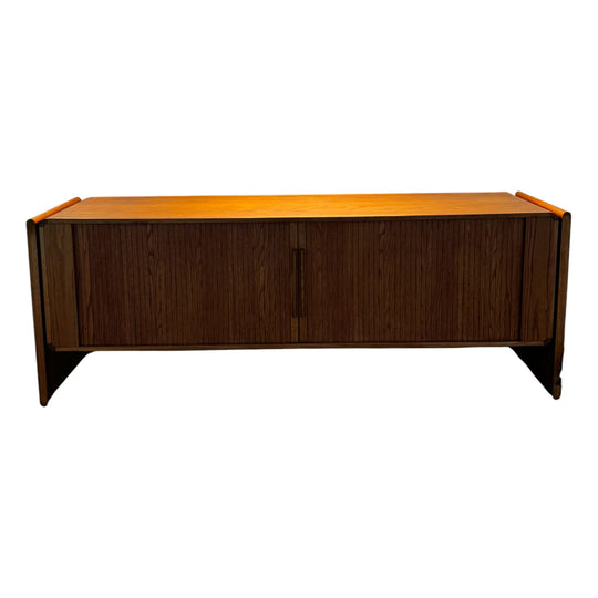 Dyrlund Oak Tambour Sideboard – Denmark, c.1960s