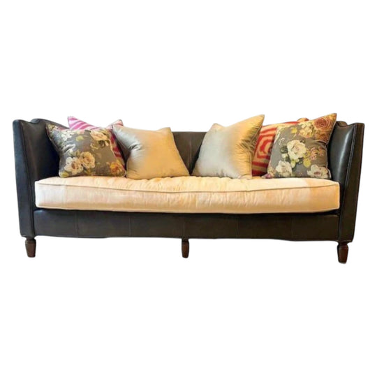 Designer 2-Seater Leather Lounge