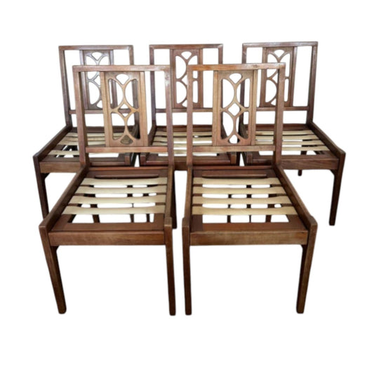 5 x Avalon Timber Mid Century Dining Chair Frames