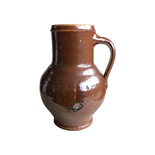 Stoneware mug with lustre brown glaze C 1800