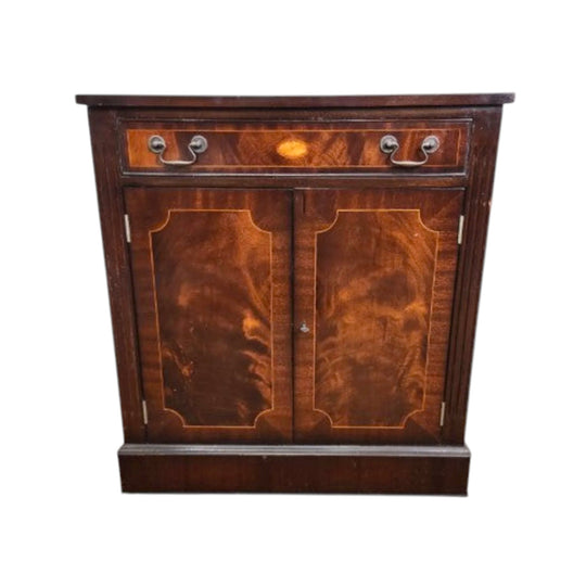 Vintage Flame Mahogany Side Cabinet