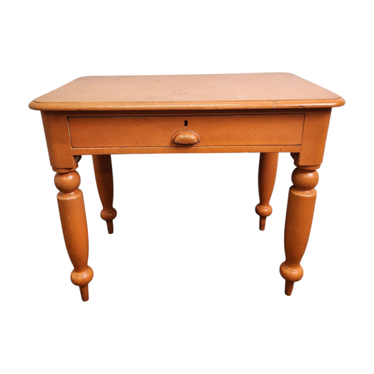 Vintage Painted Desk with Single Drawer