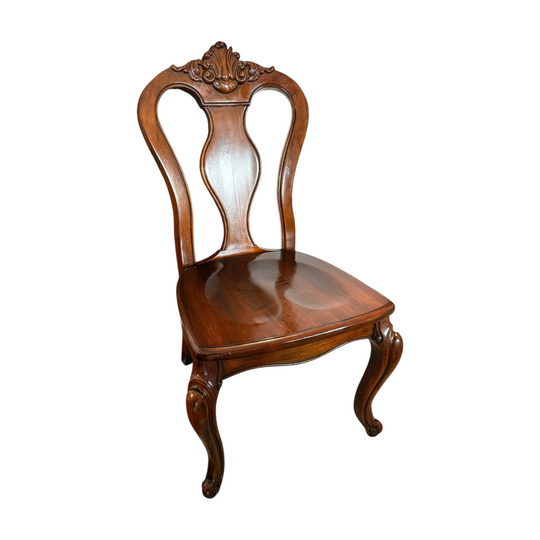 STUNNING Mahogany Antique Queen Anne Dining Chairs